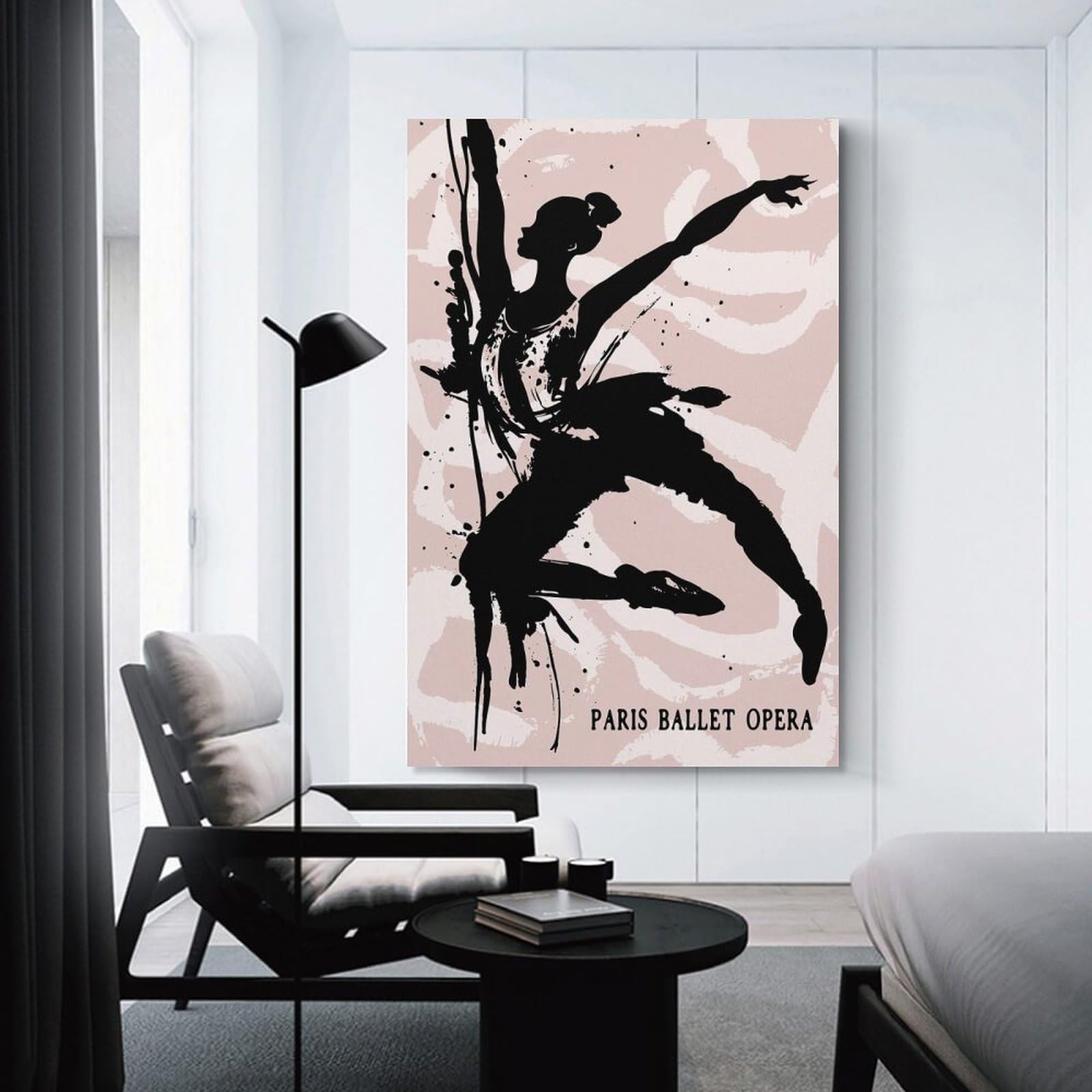 Junmoney Ballet Dancer Painting Hanging Wall Art 20x30inch(50x75cm), for Small Homes, Bedrooms Or Open Spaces, Decorative Canvas Decor for Home Updates