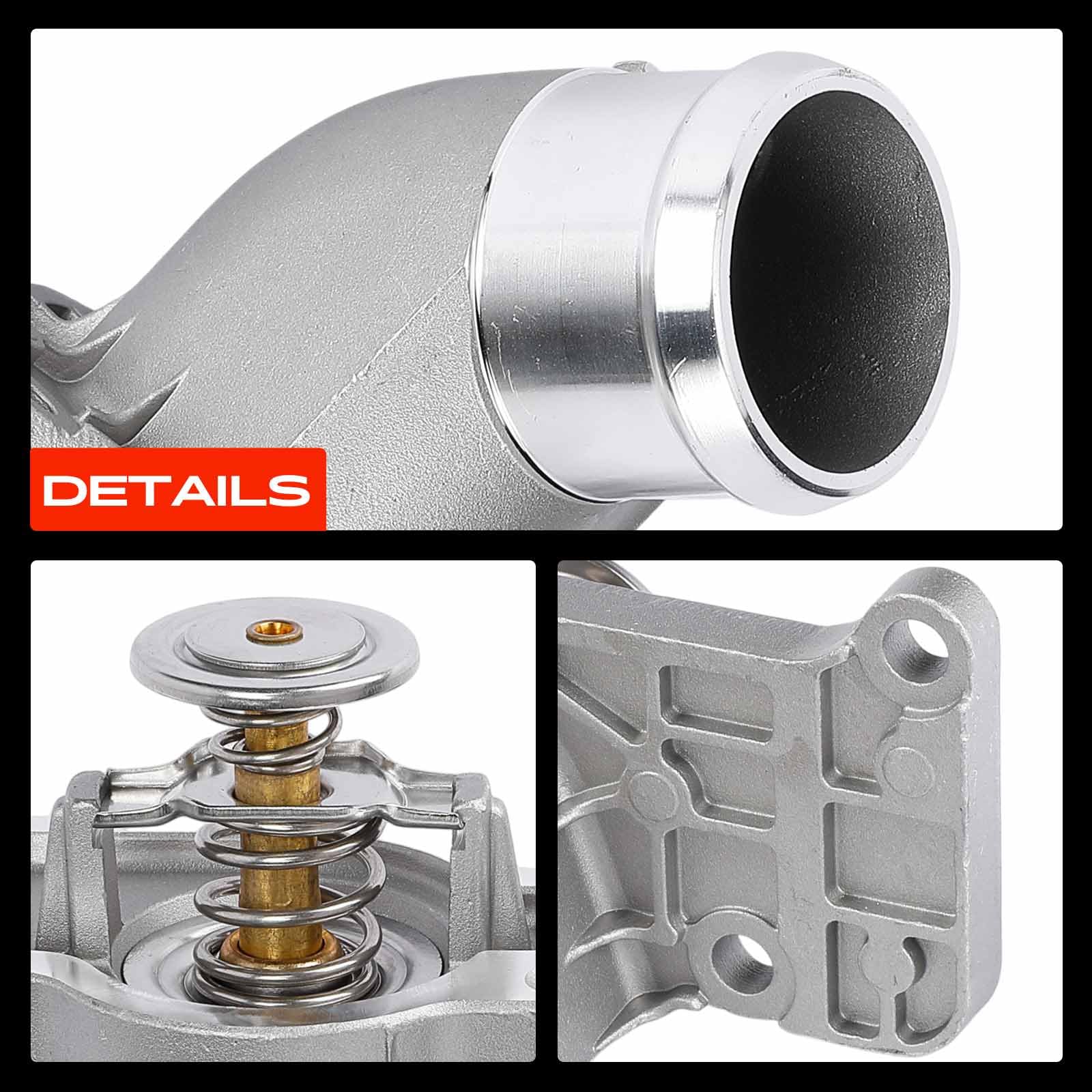 Frankberg Termostato Alloggiamento termostato refrigerante 83°C | Compatibile con B.o.x.s.t.e.r 986 911 Cabriolet 996 911 996 911 Cabriolet 997 B.o.x.s.t.e.r 987 911 Replace# 99610612552
