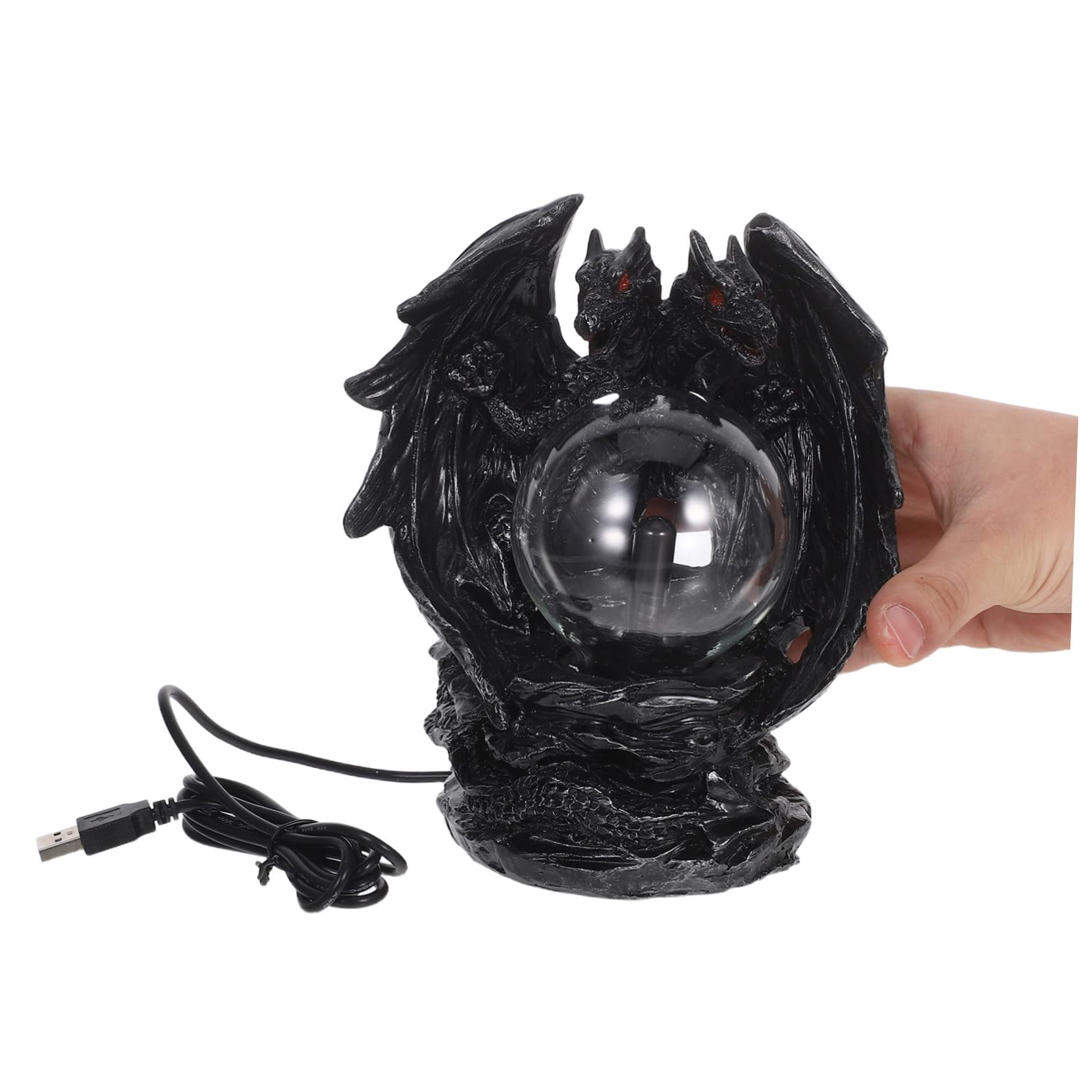 Drachenplasmakugel USB Kunstharz Berührungslampe Farbwechselnde Lampe
