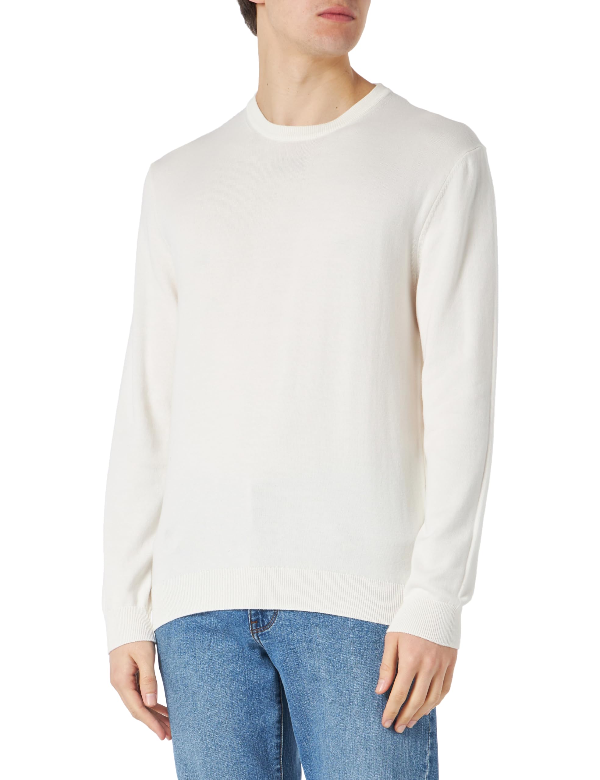 United Colors of Benetton Men's Jumper, Cream 0z3, L