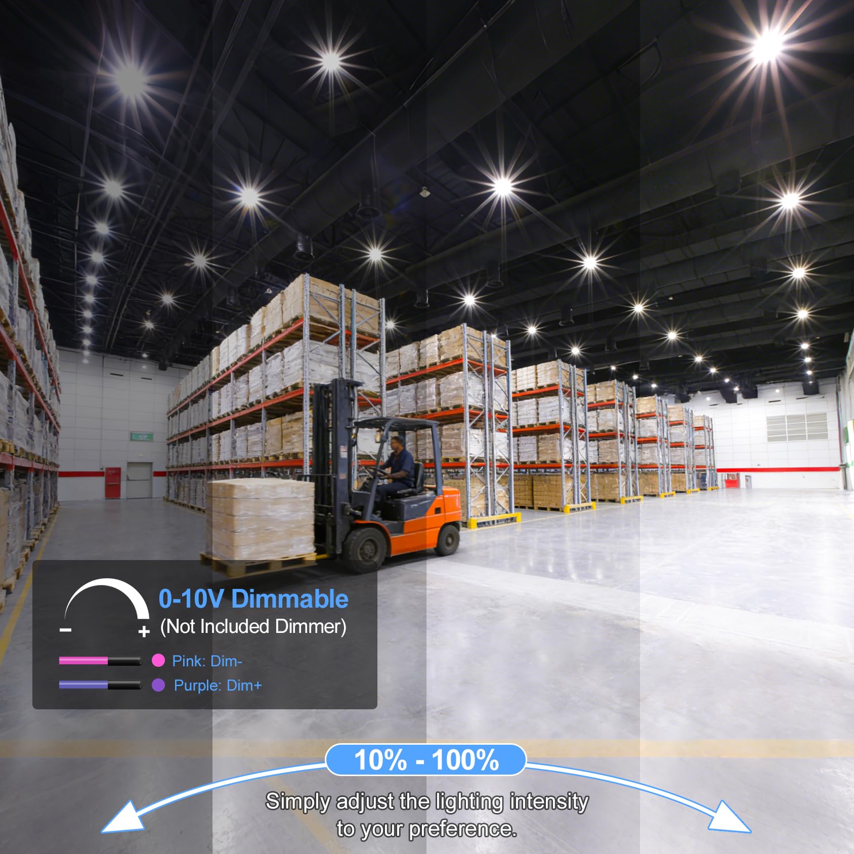 12 Pack 150W UFO LED High Bay Light 5000K 22500LM Ultra Bright IP65 Commercial Bay Lighting LED Shop — view 3