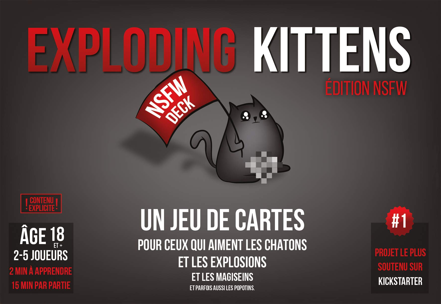 Exploding Kittens - Gioco Di Carte (Versione Inglese) Asmodee, Da 2 A 10 Giocatori, 7+ Anni