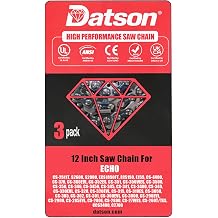 3PACK 12" 30cm Chainsaw Saw Chain Fits ECHO CS-2511T,S2600,S2000,ECS1850FT,ECS150,E155,CS-4400,CS-370,CS-360EVL,CS-352ES,CS-351,CS-350WES,CS-3500,CS-350,CS-346.3/8"LP Pitch,.050" Gauge,45 Drive Links