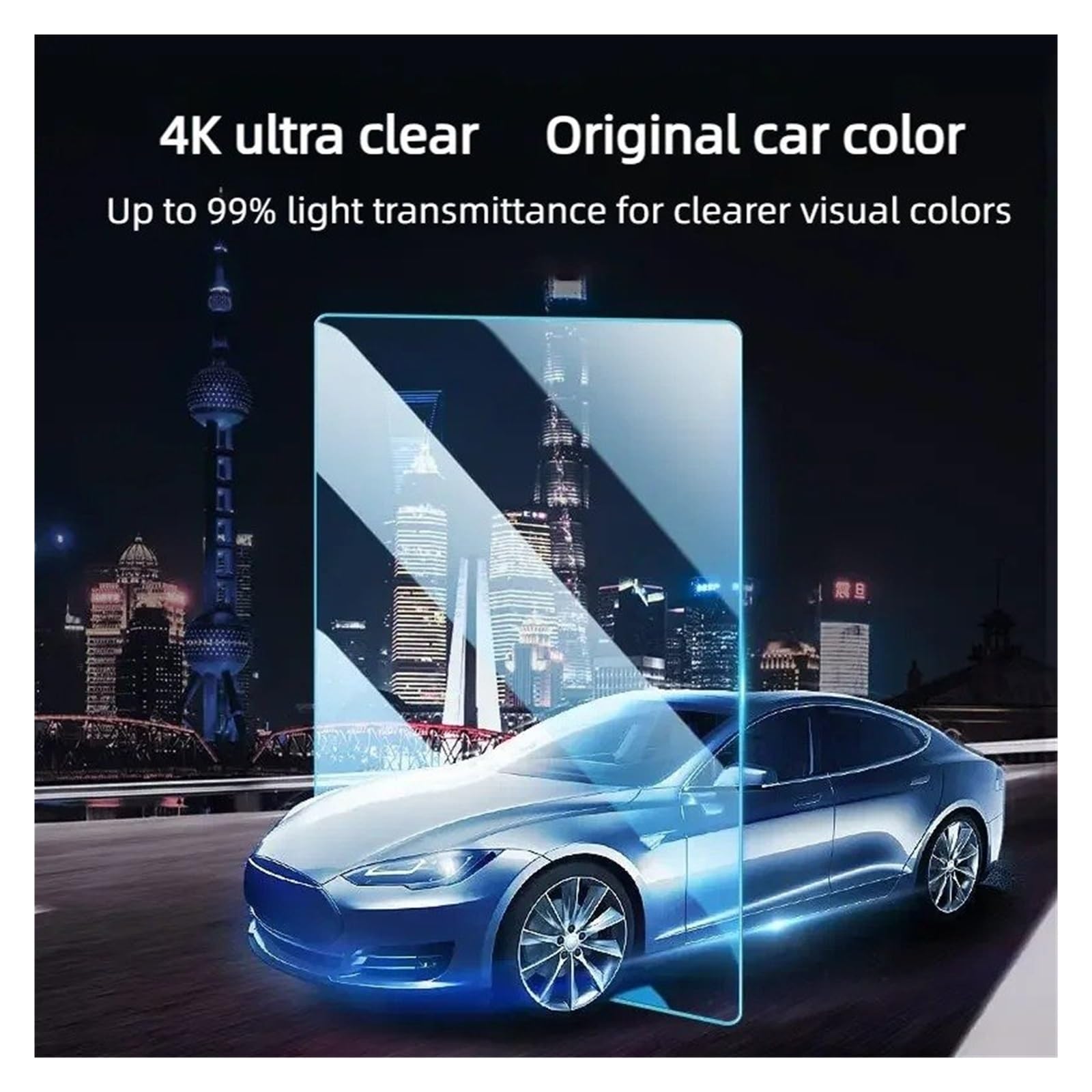 Protector de Pantalla de navegación para Coche,Cristal Templado para la Consola Central,protección antiarañazos para Model 3 Y,Cristal Templado Protector.