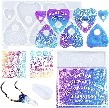 Spirit Board Planchette Silicone Mold Epoxy Resin Insert Film Pack of 5