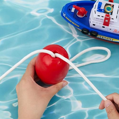 Vista 23 de Lewtemi Buoys Flotadores de cuerda marinos, 4.72 x 2.75 pulgadas, agujero de 3/5 pulgadas, marcador de pesca en aguas profundas a granel