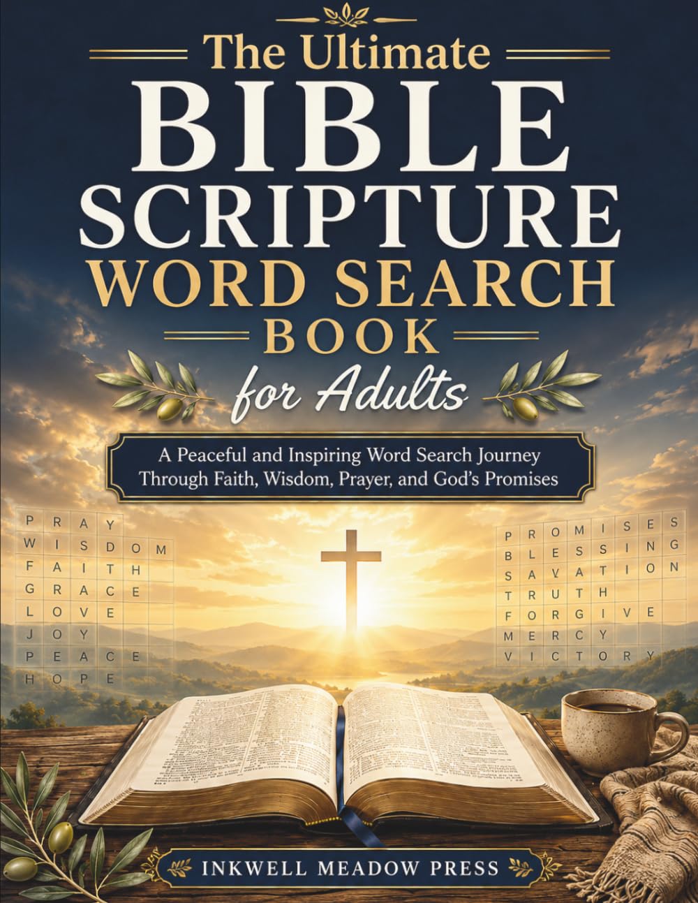 The Ultimate Bible Scripture Word Search Book for Adults: A Peaceful and Inspiring Word Search Journey Through Faith, Wisdom, Prayer, and God’s Promises