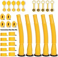 Vista 1 de Repuesto de boquilla de gasolina, 5 kits de boquillas de lata de gas estilo antiguo, fáciles de instalar, reemplazo de boquilla sin derrames