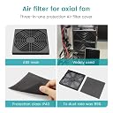 PGSA2Z 120mm PC Fan Dust Filter Guard Mesh Cover for Computer - Dustproof and Easy Installation gallery image