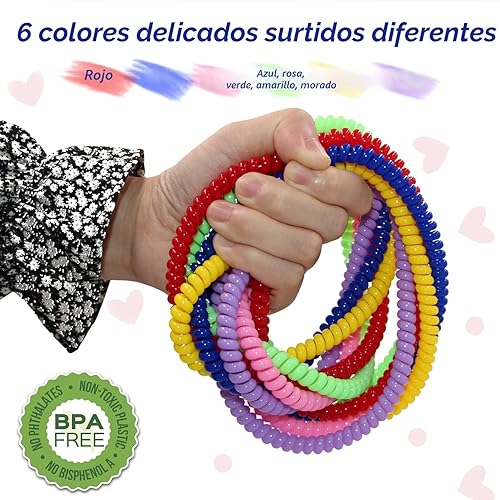 Miniatura 2 de Collar sensorial masticable para niños y niñas, paquete de 6 collares elásticos para masticar para niños con autismo, TDAH y SPD, ayuda motora oral