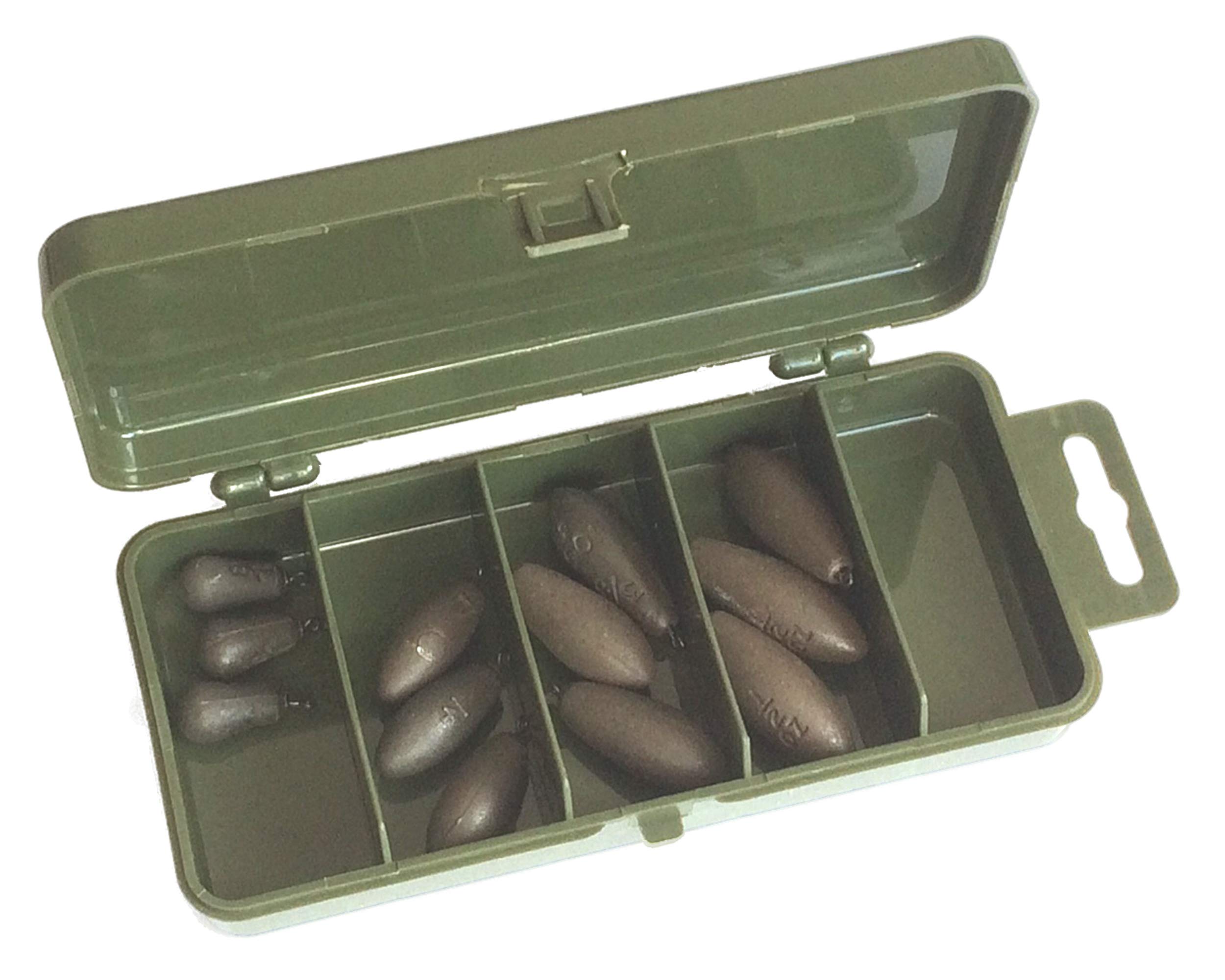 Roddarch Dinsmores Ledger Bomb, Carp Fishing, Feeder Fishing Weight Set & Tackle Box
