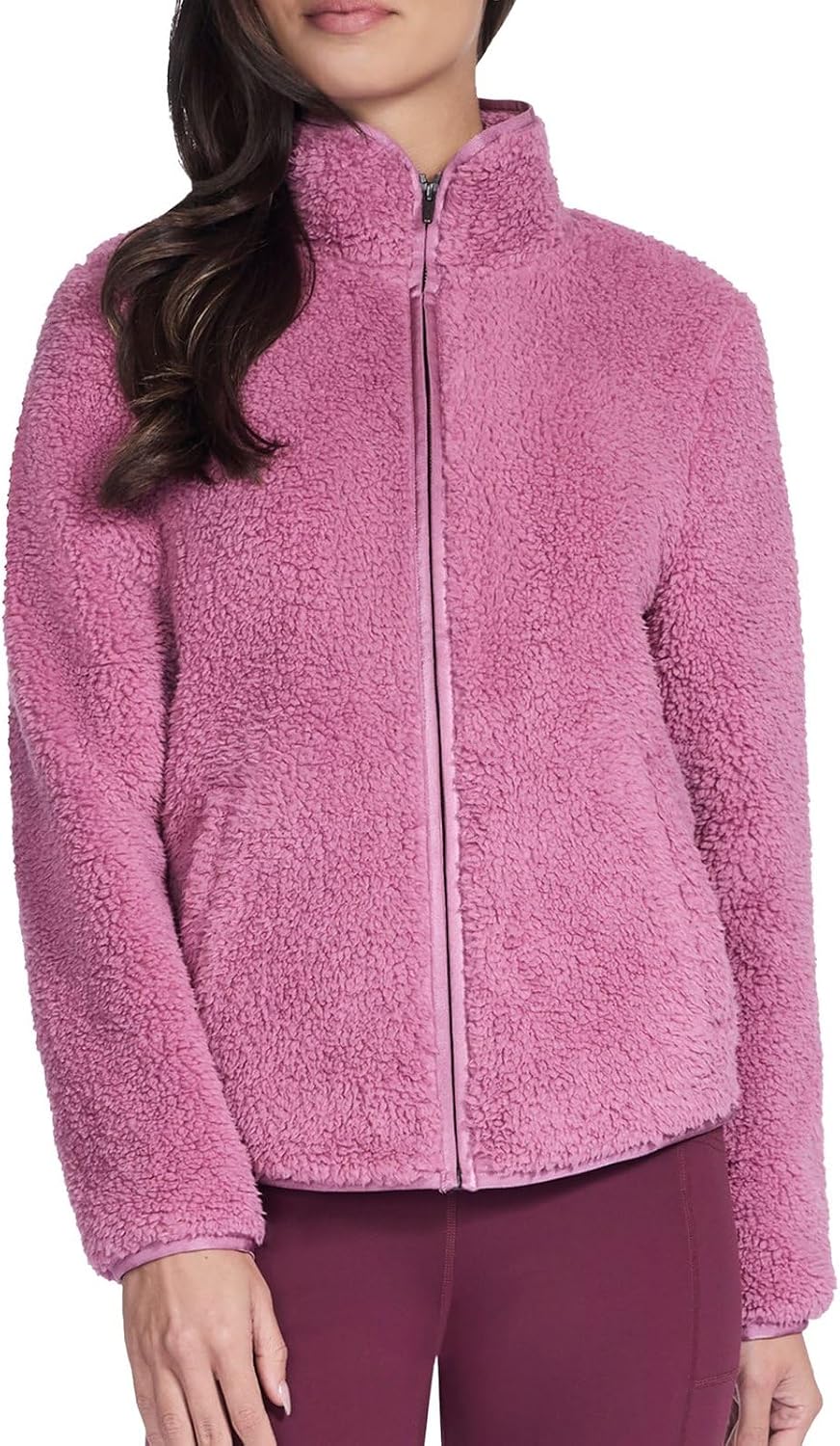 Skechers Women's Go Walk Sherpa Full Zip Jacket