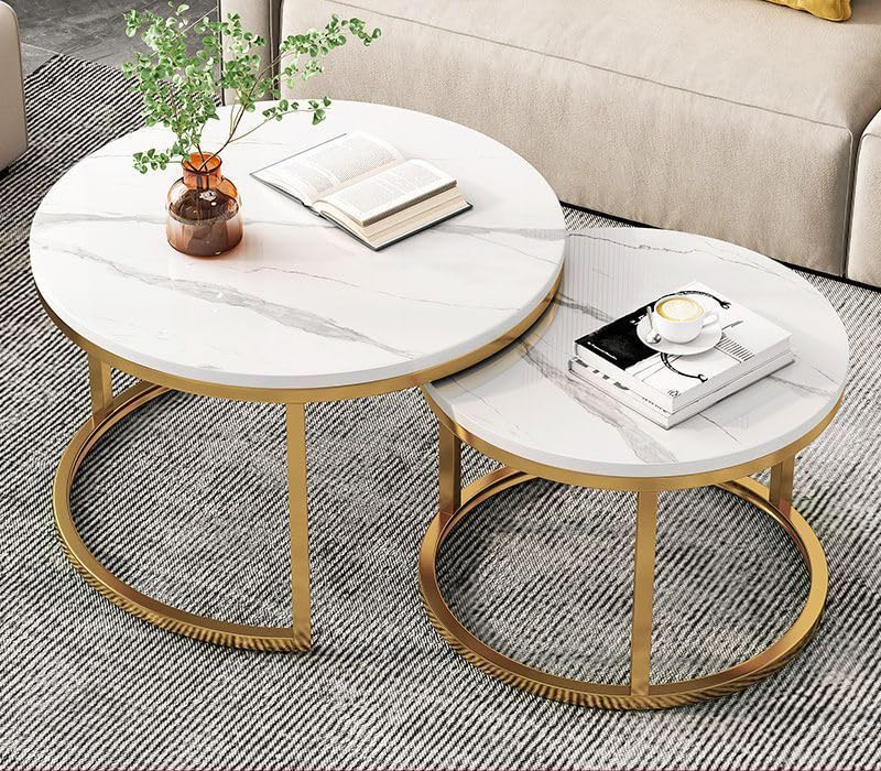 Amazon.co.jp: ローテーブル 収納棚付き 丸 円形 センターテーブル