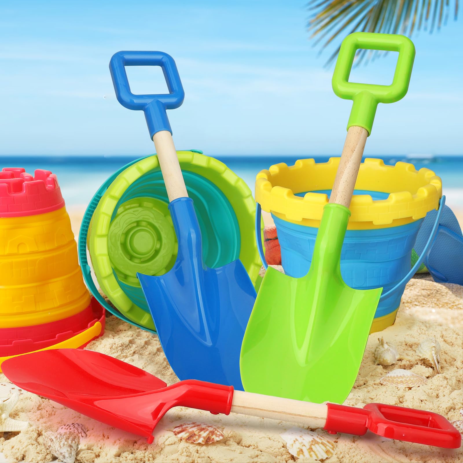Juego De Palas De Playa Palm Tree – 2 Raquetas Y 3 Pelotas Con Agarre Ergonómico Para Toda La Familia