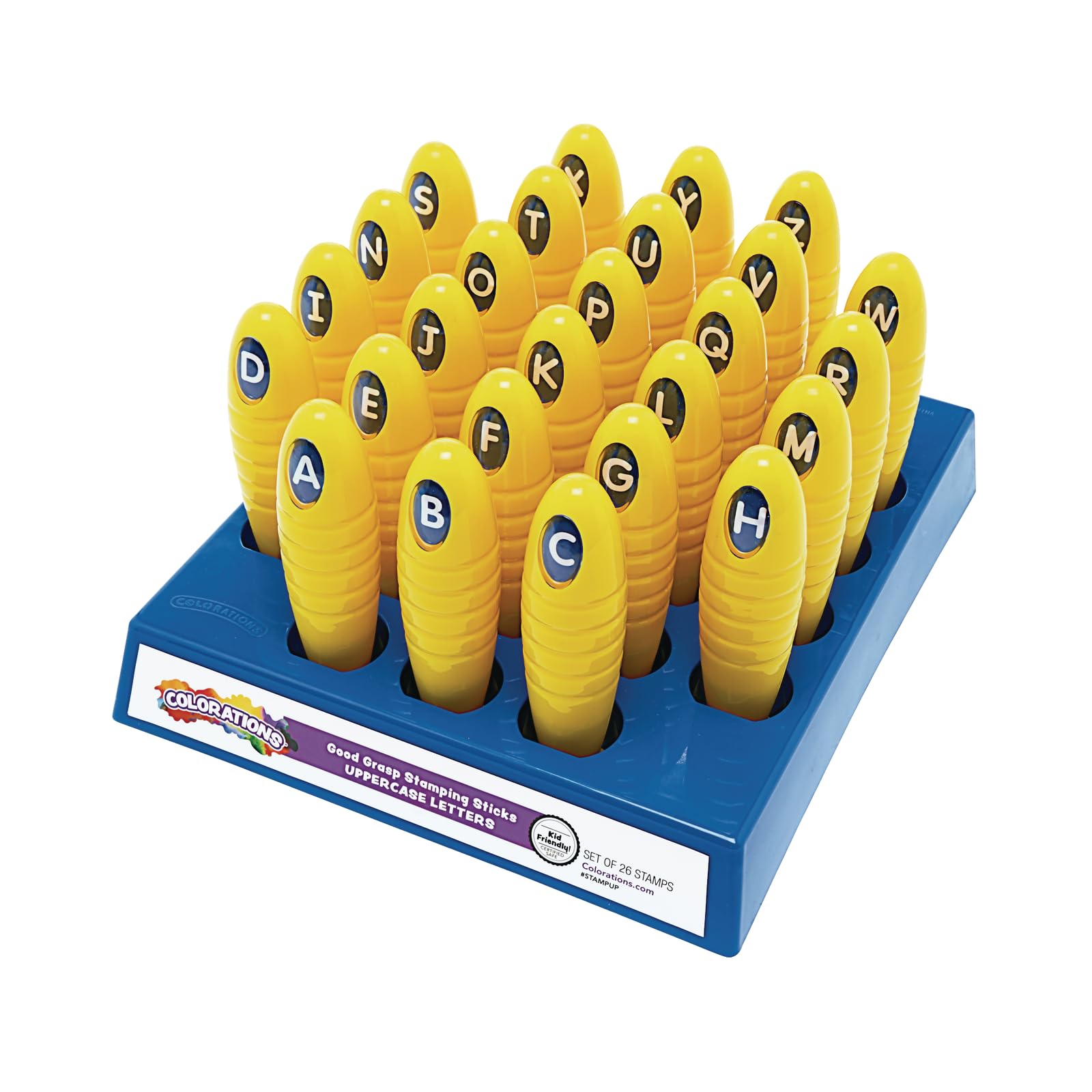 Colorations STAMPUP Good Grasp Stamping Sticks Uppercase (Pack of 26)