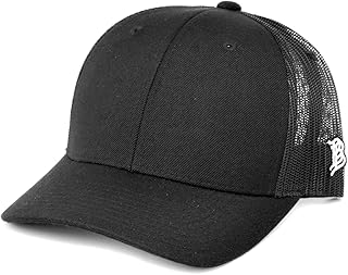 Branded Bills Curved Trucker Blank Black/Black