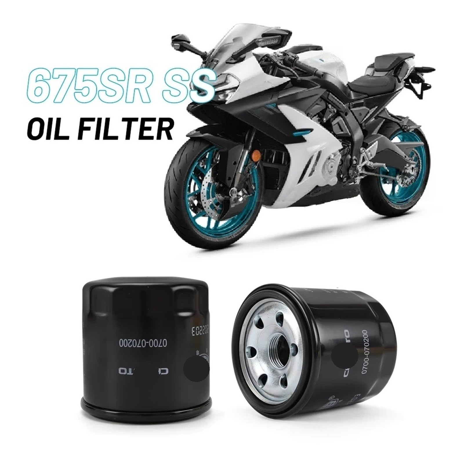 Filtro De Aceite para Motocicleta para CFMOTO 675SRR 675SS, Filtro De Aceite Combinado para Máquina. filtros