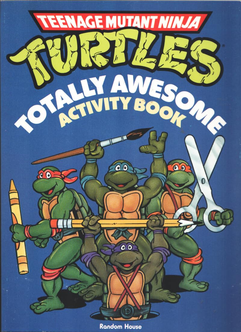 Teenage Mutant Ninja Turtles Activity Book 1990-100 pages-comic art-puzzles