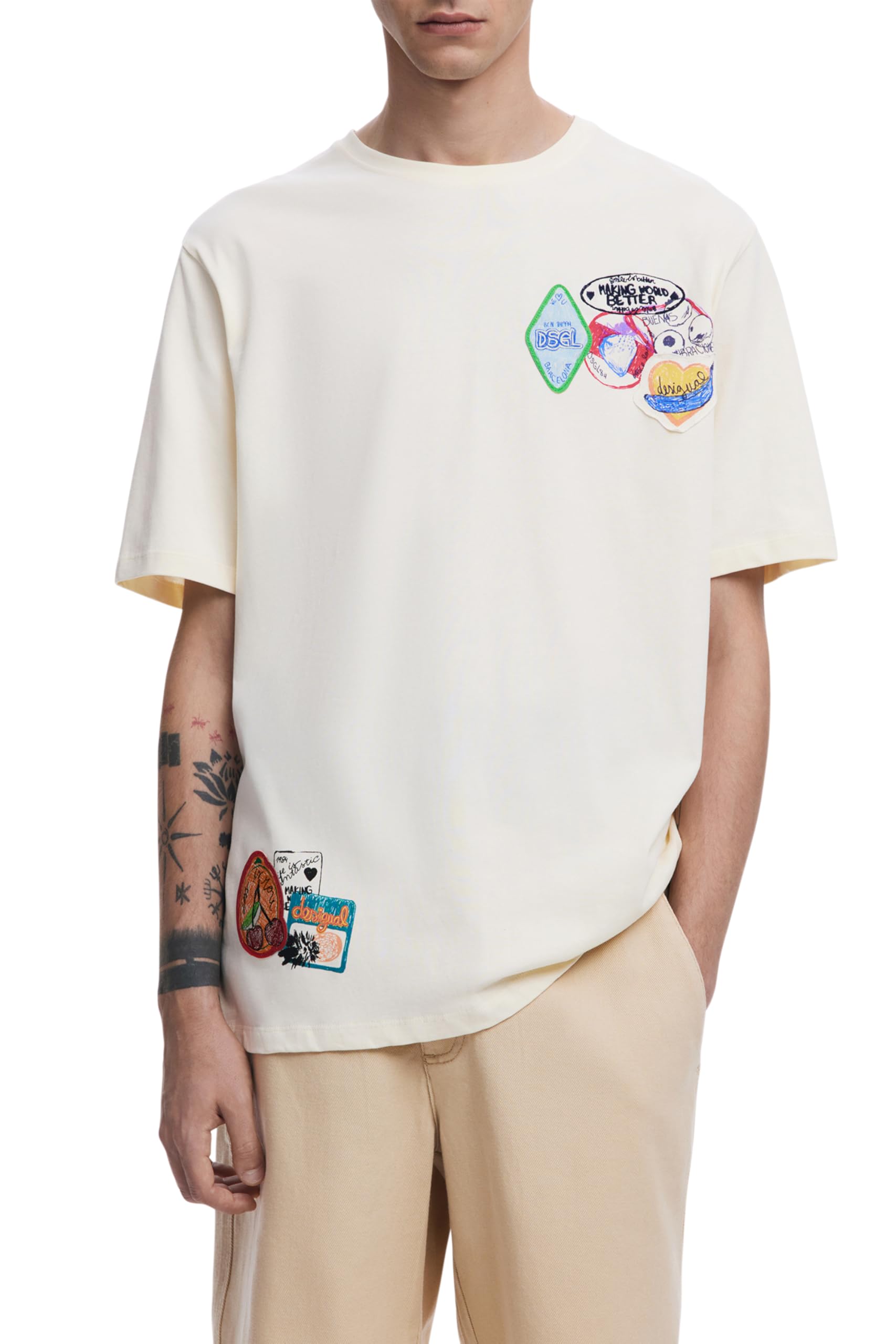 Desigual TS_BCN, 1001 RAW, S