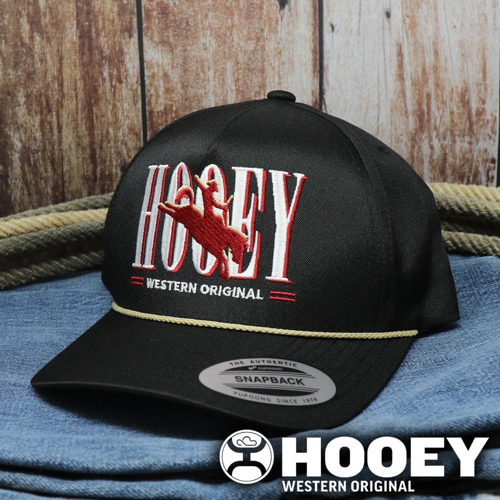 HOOEY Wild Ride Adjustable Snapback Rope Hat - Image 6