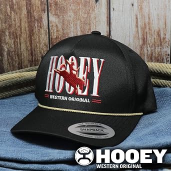 HOOEY Wild Ride Adjustable Snapback Rope Hat