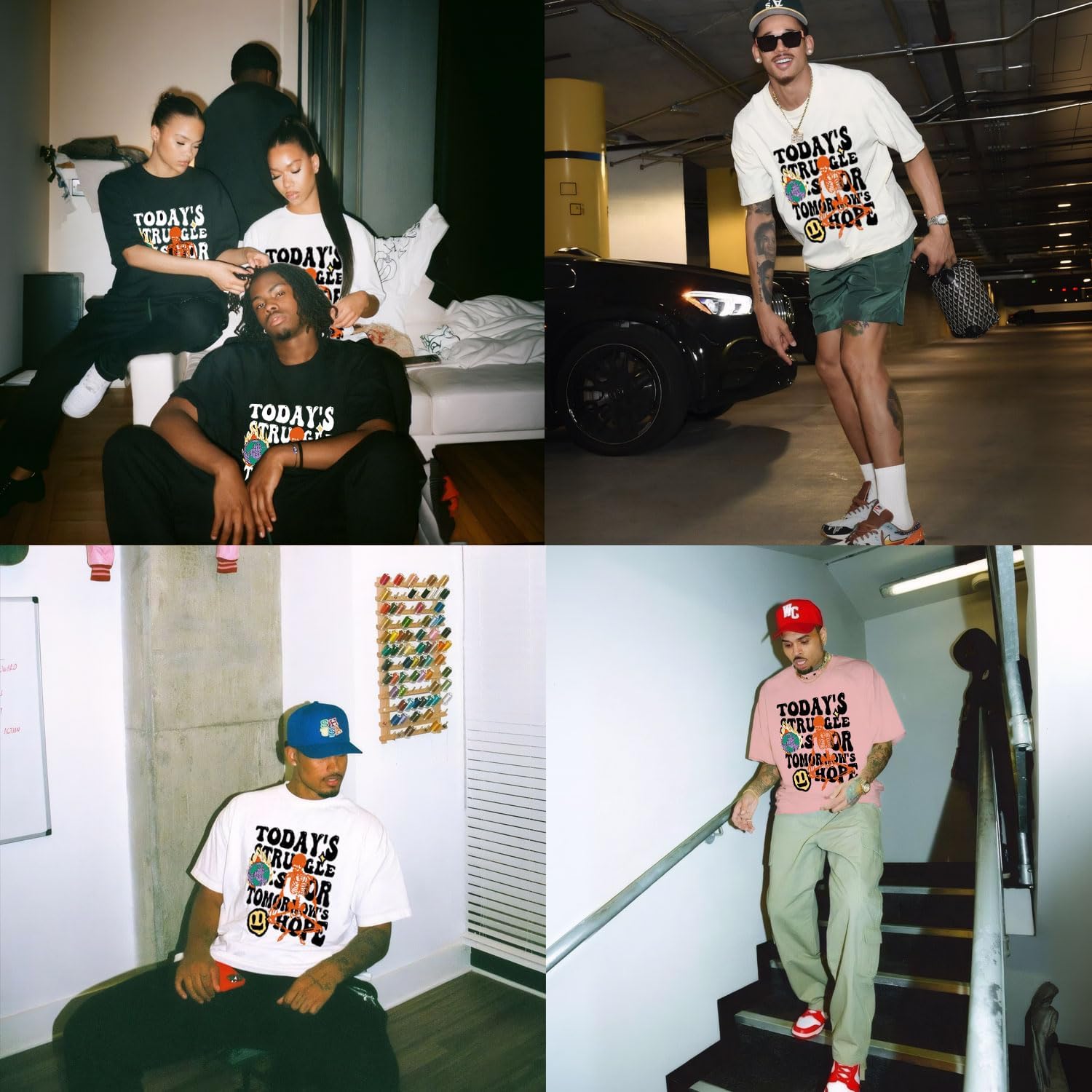 Bealin Mens Graphic Tees Oversized Creative Graffiti Short Sleeve Shirts Summer Casual Rapper Streetwear Y2k Tops Tshirt - Image 6