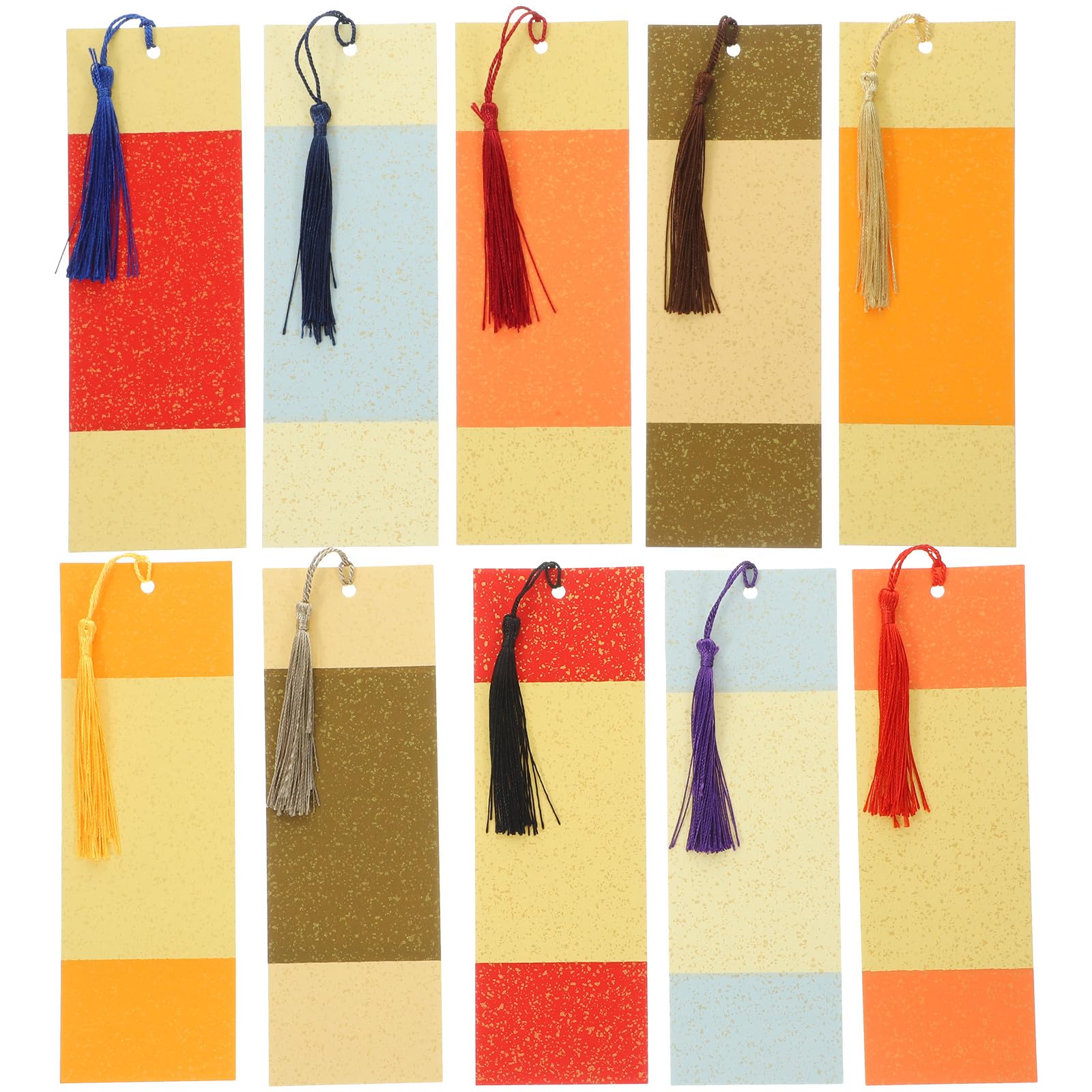 SUPVOX 20pcs Blank DIY Calligraphy Bookmarks: 7x21cm Unpainted Paper for Crafting and Graffiti, Chinese Style Bookmarks Set for Study and Office Use Color