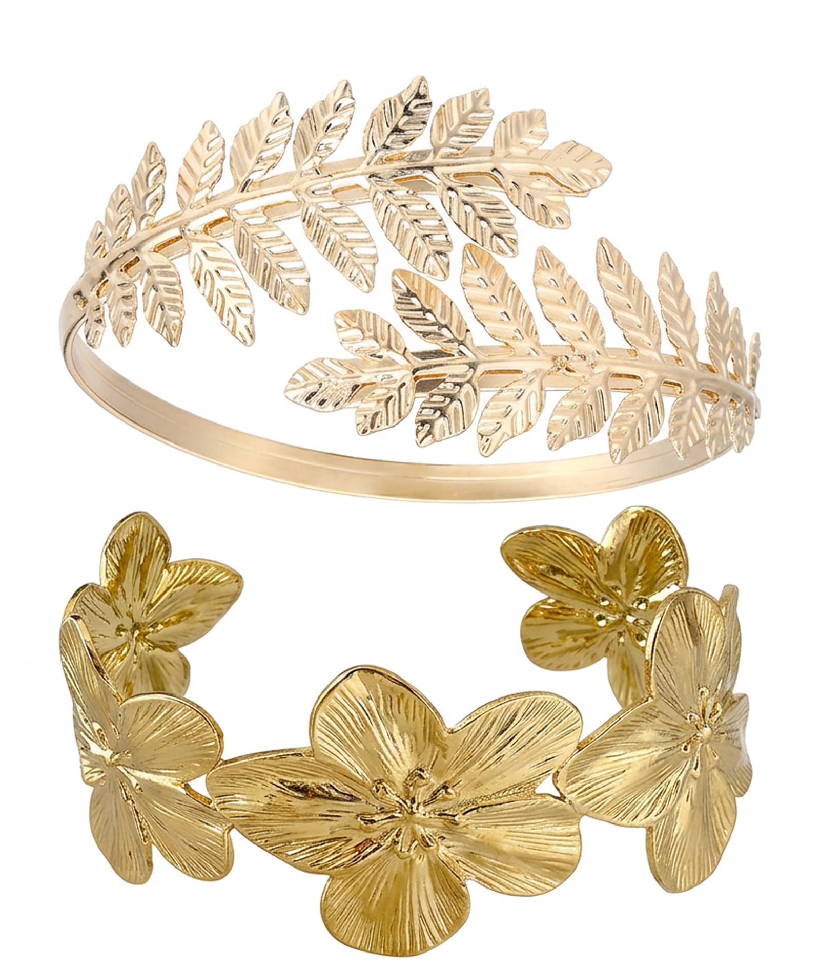 2PCS Cuff Bracelets for Women, Chunky Bangles with Butterfly and Leaf Design, Fashionable Arm Cuff Set for Daily Wear and Special Occasions, Adjustable Floral and Foliage Style Jewelry Accessories-image-42