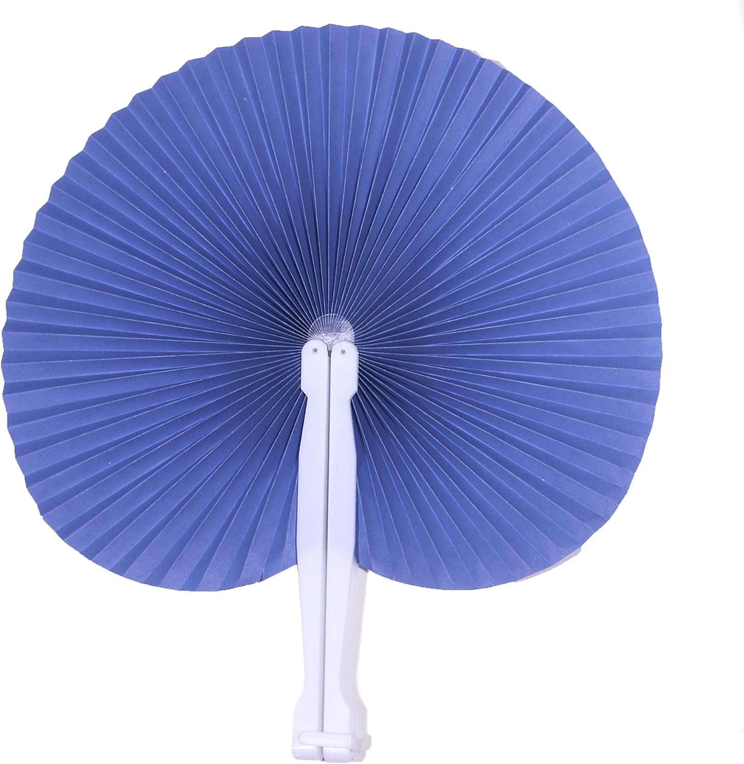 Bestage 20 Pack Folding Handheld Fans Paper Navy Wedding
