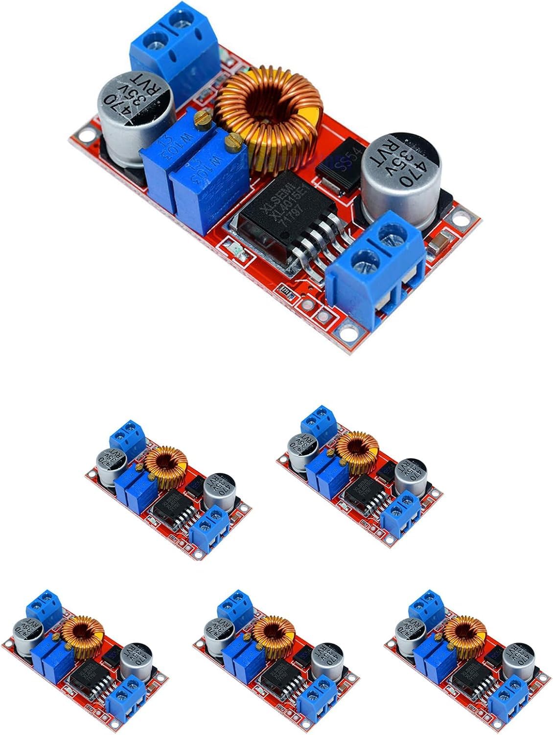 DC-DC Buck Converter Module Adjustable Step Down Voltage Regulator 4-38V to 1.25-36V 5A CC CV Lithium Battery Charger Power Supply Module with LED Display Pack of 5-picture-23