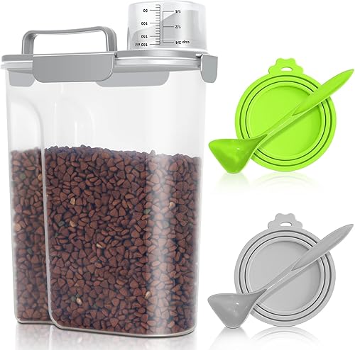 Miniatura 15 de TBMax Contenedores de almacenamiento de alimentos para perros 2 paquete 8 a 10 libras, contenedor hermético para alimentos para mascotas con pitorro