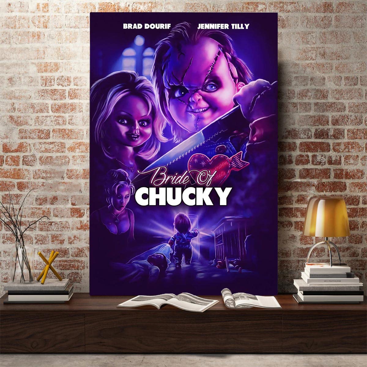 Amazon.com: Chucky Bride Of Chucky Horror Movie Poster Canvas Wall