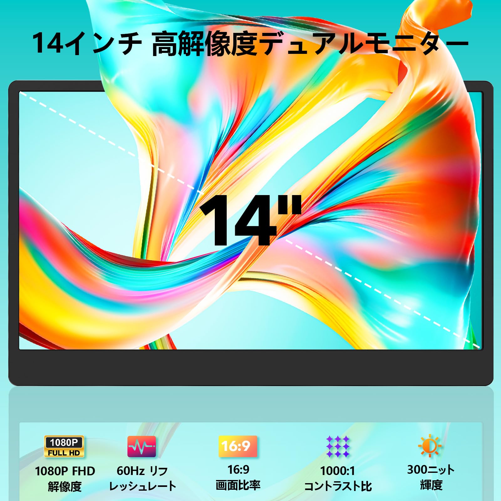 Amazon.co.jp: LGGST S3 14インチFHD IPS ポータブルモニター
