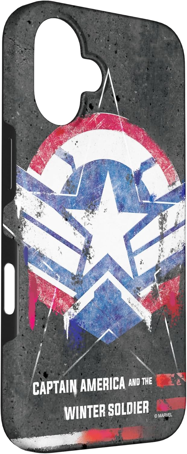Marvel Captain America and the Winter Soldier Spray Paint Case for iPhone 16