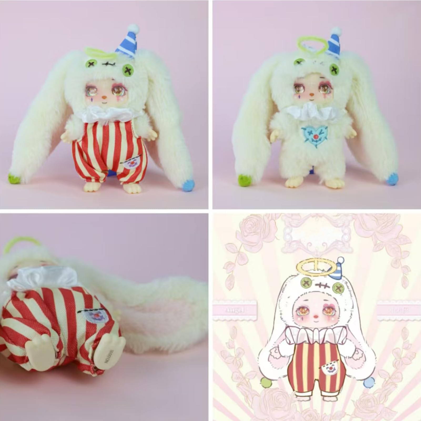 Figura de acción, diseño de dibujos animados, colores brillantes, bonita