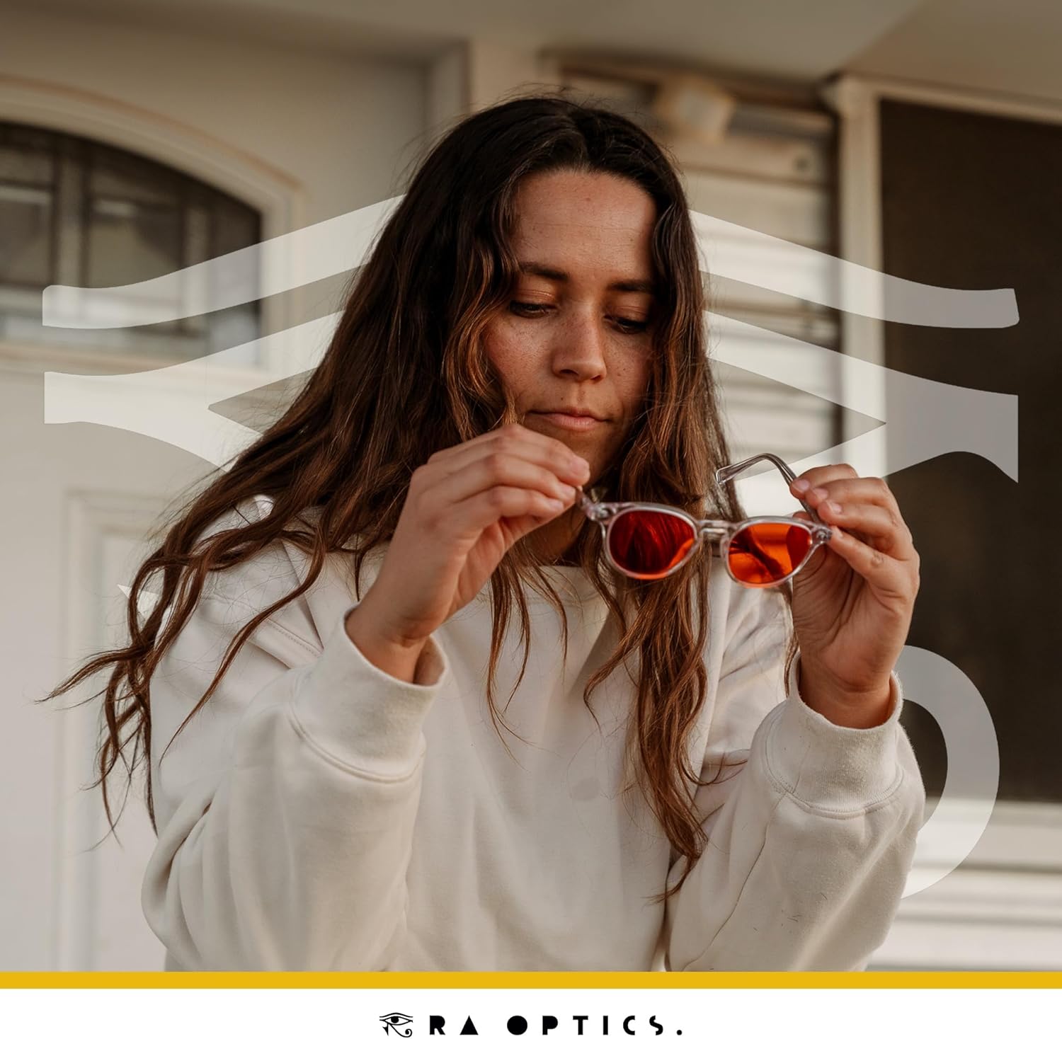 Ra Optics Clyde Frame with Sunset Lenses - Science-Based Blue Light Glasses Increase Sleep Quality - Premium Glasses for Men and Women Block Blue Light From Screens - Image 5