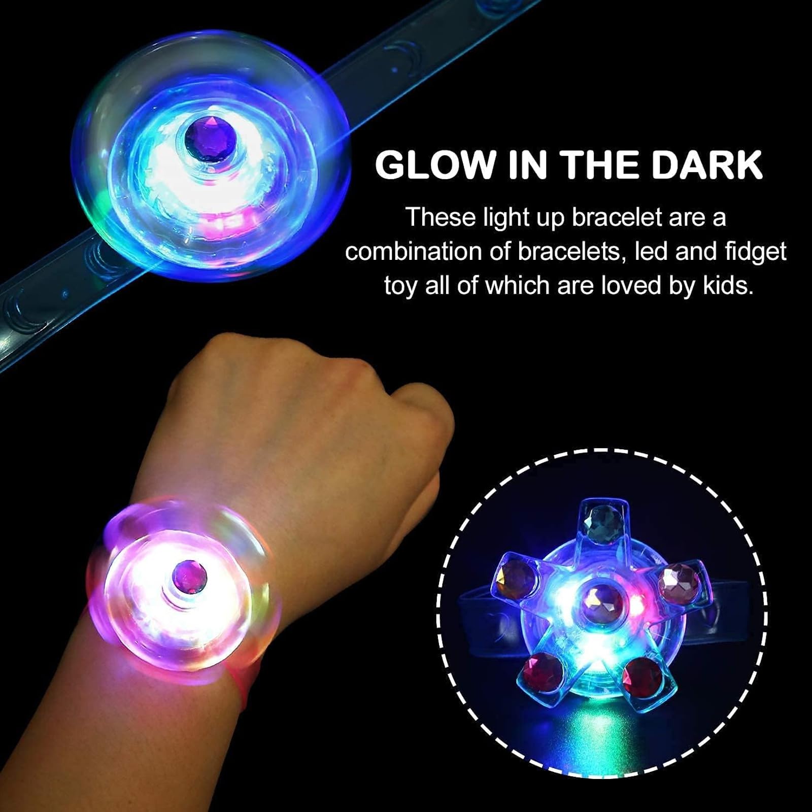 12er-Set LED Hüpfspielzeug – Leuchtende Springbälle Als Party-Mitgebsel Für Kindergeburtstage & Goodie Bags