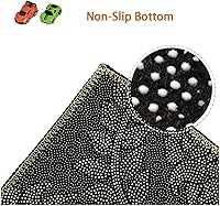 Vista 5 de Alfombra de juego para automóvil, ideal para jugar con autos y juguetes, alfombra de sala de juegos para niños con respaldo de goma, área