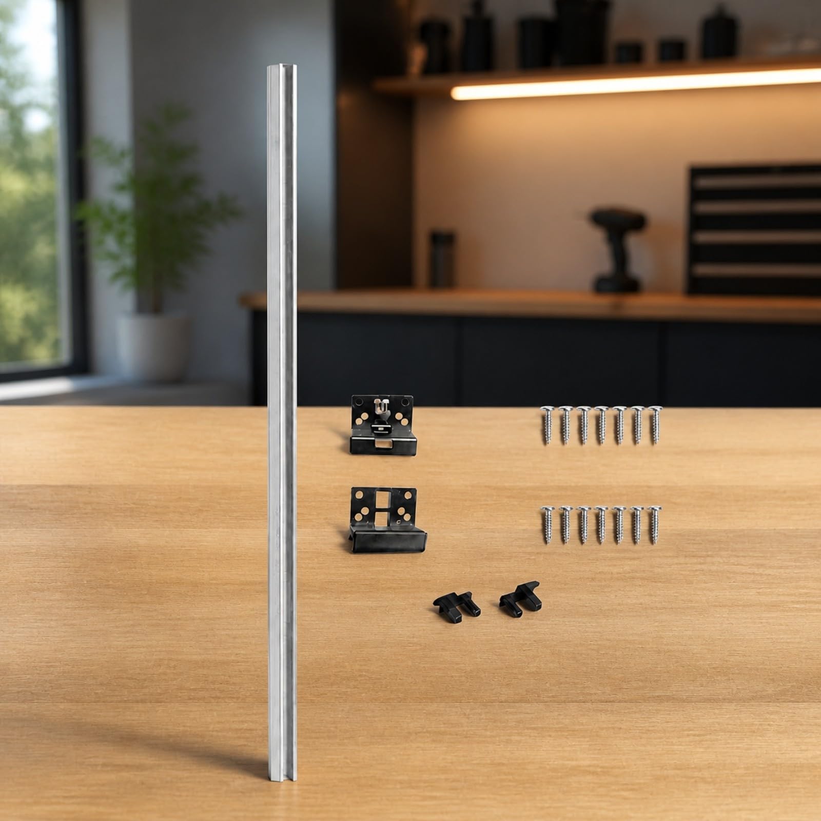 Rail Support Table en Métal | Facile à Installer, Barre Renfort Vis, Stable, Quincaillerie, pr Bateau, Bricoleurs