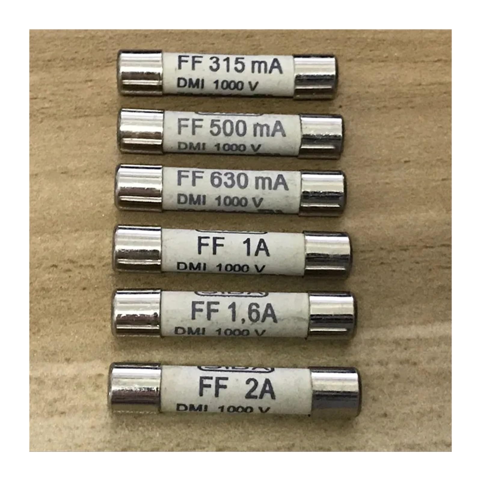 CXFCIHFT Fuse 7017240 FF315mA 0.315A FF500mA 0.5A FF630mA 0.63A FF1A 1A FF1.6A 1.6A FF2A 2A 1000V 6.3x32mm(FF 2A)