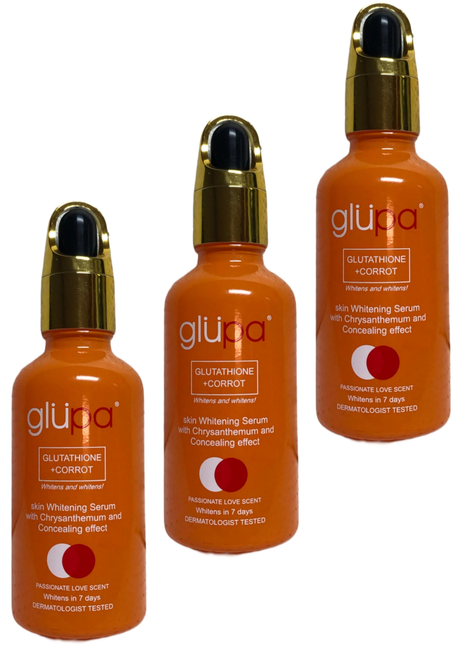 glutathione for skin whitening nigeria GLUPA +CORROT SERUM 50ML PACK OF 3 Beauty August 10, 2026: Compounded