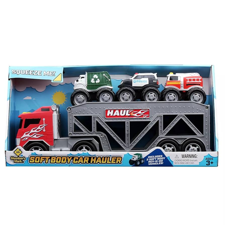 Amazon.com: Member's Mark Soft Body Car Hauler - Red : Toys