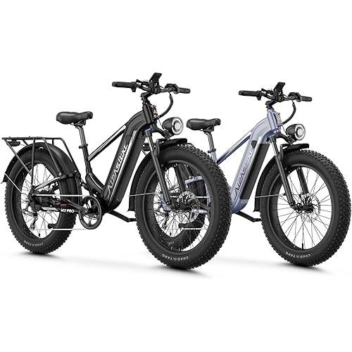 LEONX M2 Pro Electric Bike,1800W Motor Electric Bike for Adults, 26'' x 4.0'' Fat Tire Ebike with 48V 17.5AH Battery, 36MPH 85Miles Long Range Electric Mountain Bike, Up to 110 Nm
