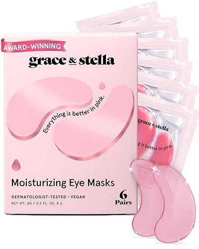 Miniatura 22 de grace & stella Mascarilla galardonada para debajo de los ojos que reduce las ojeras, los ojos hinchados, bolsas debajo de los ojos, arrugas, parches