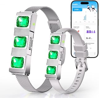 Fitness Tracker sin Pantalla, Smartband Smartwatch para Mujer Hombre 24/7 Rastreador de Actividad y Sueño con Frecuencia Cardíaca Oxígeno en Sangre HRV, 30 Días, 170+ Modos, App Gratuita