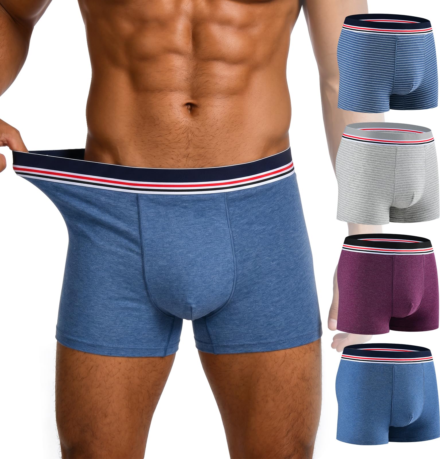 Men's Incontinence Underwear, 150ml Absorb Leakproof Boxer Briefs
