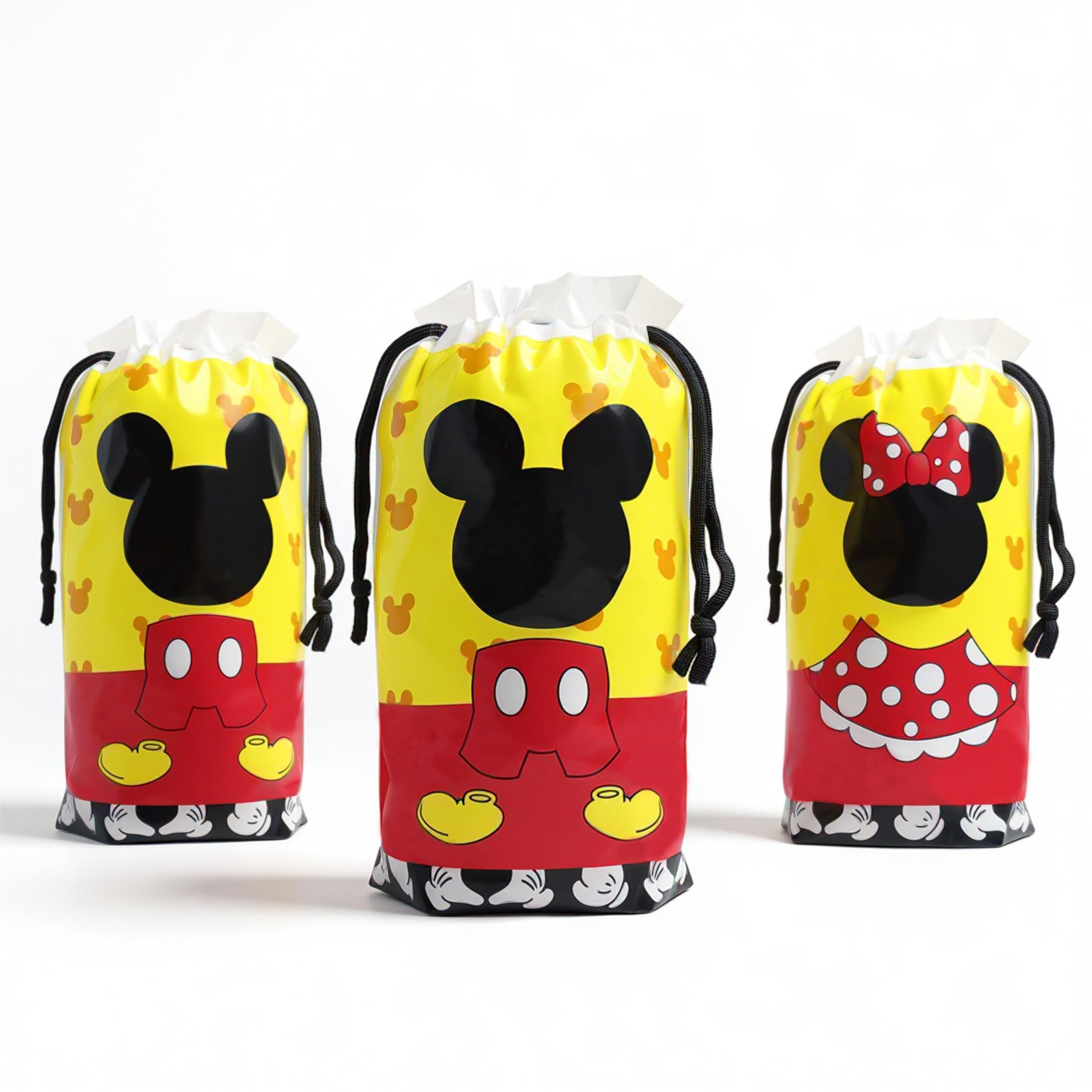 Eyllaaoo 30Pcs 7 x 10Inch Mouse Theme Plastic Treat Bags Mouse Theme Party Supplies Favors Cookie Chocolate Candy Snack Bags For Birthday Party Decoration Supplies