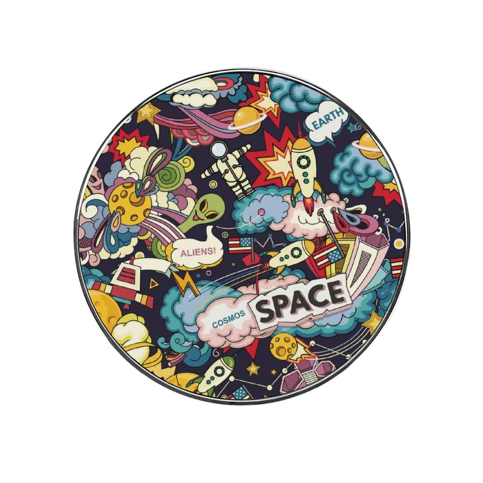 Planet Alien Rocket Alloy Fridge Magnet For Office Cabinet Refrigerator Whiteboard Photo