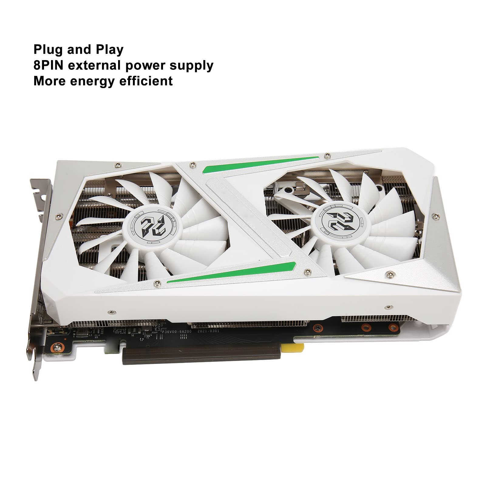 Karta graficzna RTX 3060, 192-bitowa, 12 GB, GDDR6 1320/9375 MHz, PCI Express 4.0, karta graficzna GPU, HDMI DPx3 z dwoma wentylatorami chłodzącymi, do gier biurowych i komputerowych