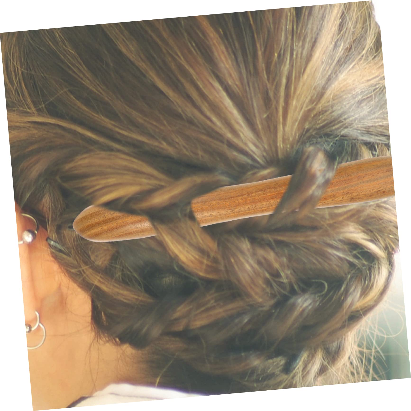 FRCOLOR 3 Stück Haarnadel Haarnadel Haarschmuck Für Mädchen Yukata Haarschmuck Damen Mädchen Hochzeit Haarknoten Essstäbchen Japanische Essstäbchen Holz